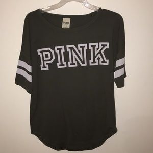 PINK Army Green tee